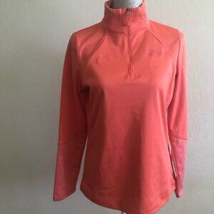 THE North Face zipper in front long sleeves medium petite pull over sweater